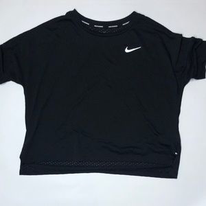 Black Nike running mesh shirt